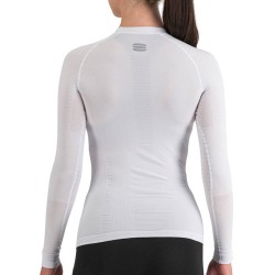 женская термофутболка с длинным рукавом Sportful 2nd Skin W Tee Long Sleeve белая